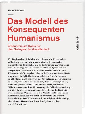 cover image of Das Modell des Konsequenten Humanismus
